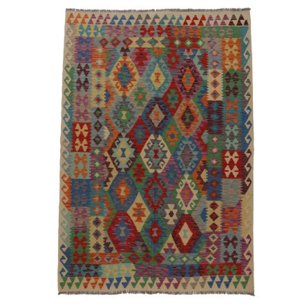 Koberec Kilim Chobi 249x176 ručne tkaný afganský kilim z vlny