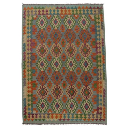 Koberec Kilim Chobi 253x184 ručne tkaný afganský kilim z vlny