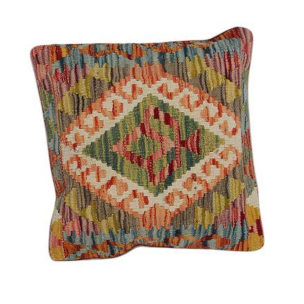 Ručne tkaný obliečka na vankúš Kilim 45x45 afganský dekoračný vankúš