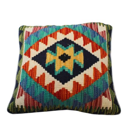 Afgánsky obliečka na vankúš Kilim 45x45 ručne tkaný vankúš