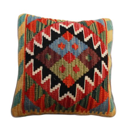 Afgánsky obliečka na vankúš Kilim 45x45 ručne tkaný vankúš