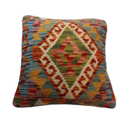 Afgánsky obliečka na vankúš Kilim 45x45 ručne tkaný vankúš