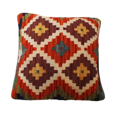 Afgánsky obliečka na vankúš Kilim 45x45 ručne tkaný vankúš