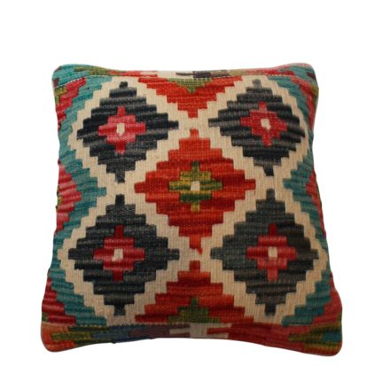 Afgánsky obliečka na vankúš Kilim 45x45 ručne tkaný vankúš