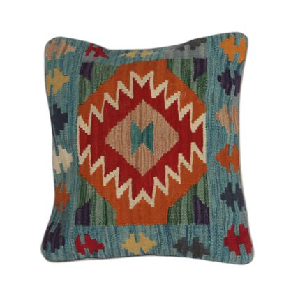 Afgánsky obliečka na vankúš Kilim 45x45 ručne tkaný vankúš