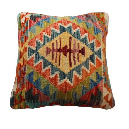 Ručne tkaný obliečka na vankúš Kilim 45x45 afganský dekoračný vankúš