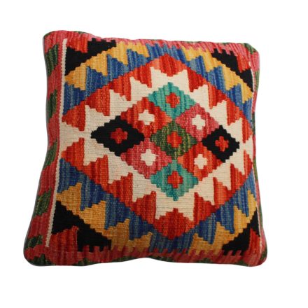 Afgánsky obliečka na vankúš Kilim 45x45 ručne tkaný vankúš